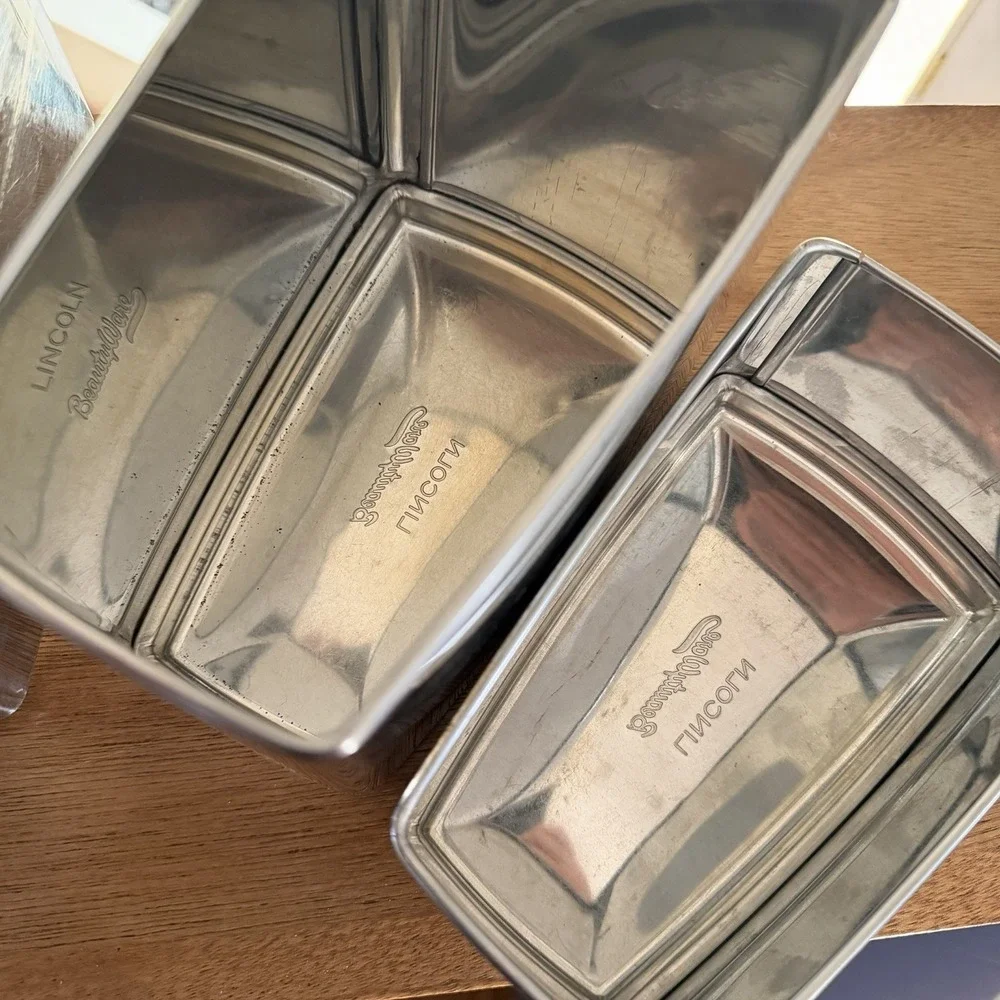 Retro Chrome Kitchen Canister Set Lincoln Beautyware Canisters Mcm 60s Stackable